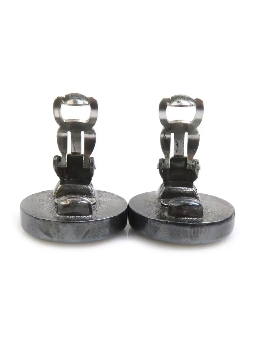 Auth Chanel Vintage Cc Logo Earrings #293904C28B